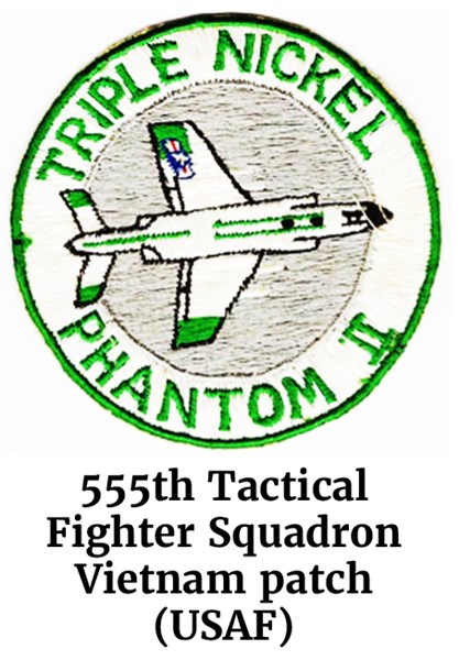 The 555th Tactical Fighter Squadron Vietnam patch (USAF)